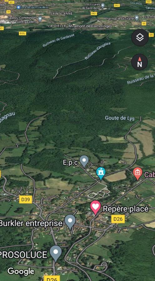 Chaleureux Studio Independant Encausse-les-Thermes Exterior foto